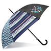 Parapluie Canne Auto Pois contemporain patchwork rayure Isotoner