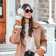 Mitaines Femme cuir chaud Caramel