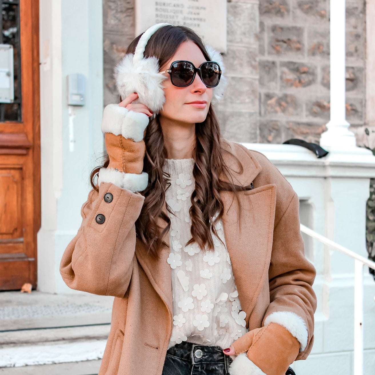 Mitaines Femme cuir chaud Caramel