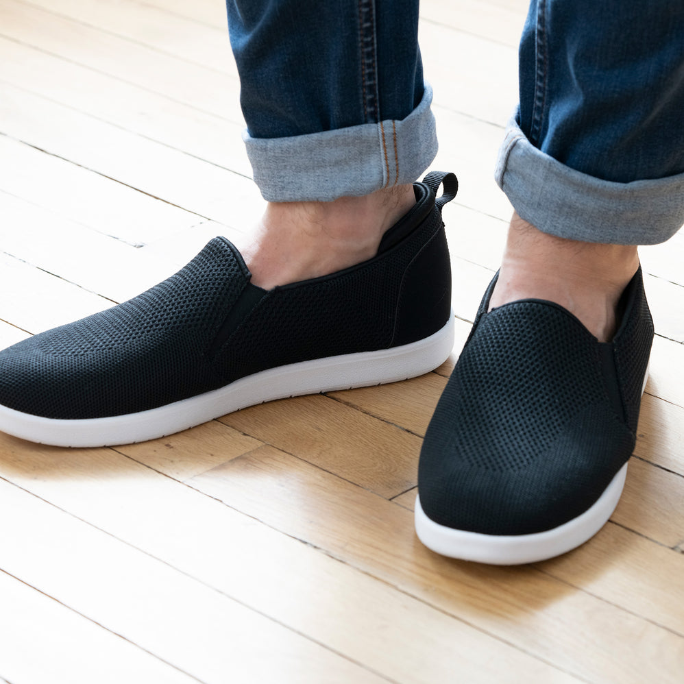 Baskets Homme à enfiler Noires - Isotoner