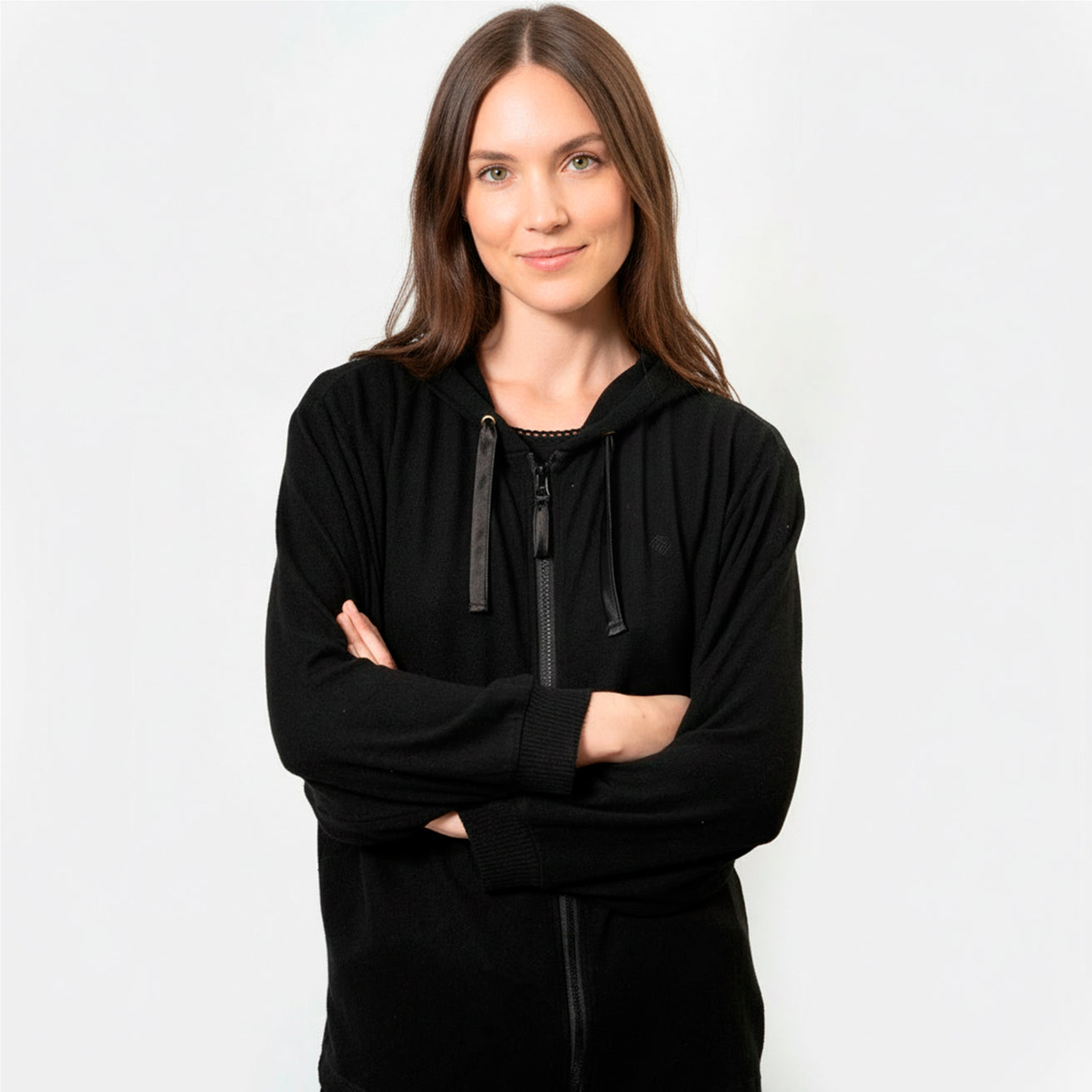 Sweat-Shirt à capuche Femme Noir