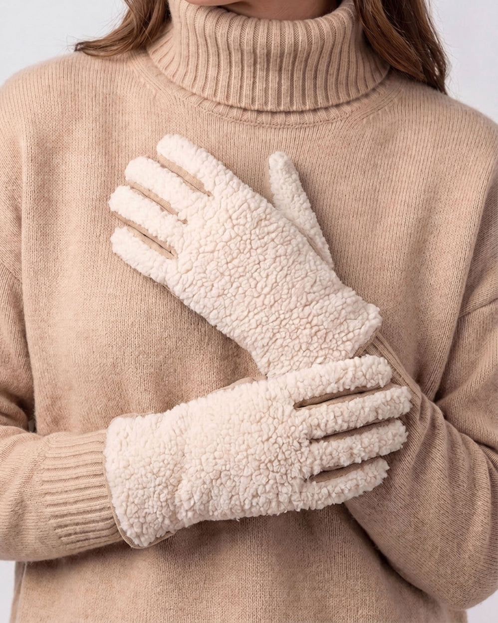 Gants Femme Crème sherpa - Isotoner