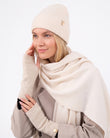 Mitaines Femme Maille longues Beige