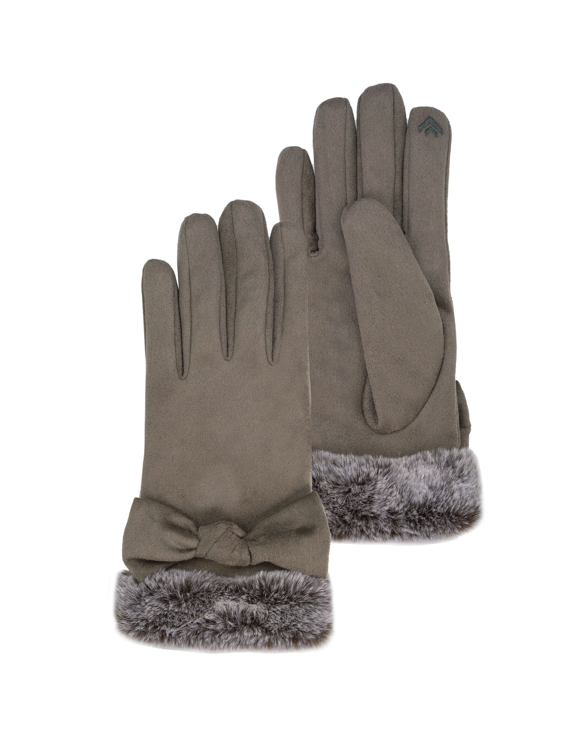 Guantes Mujer Caqui táctiles ante