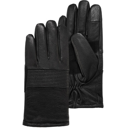 Gants homme spécial vélo en cuir de chèvre Noir