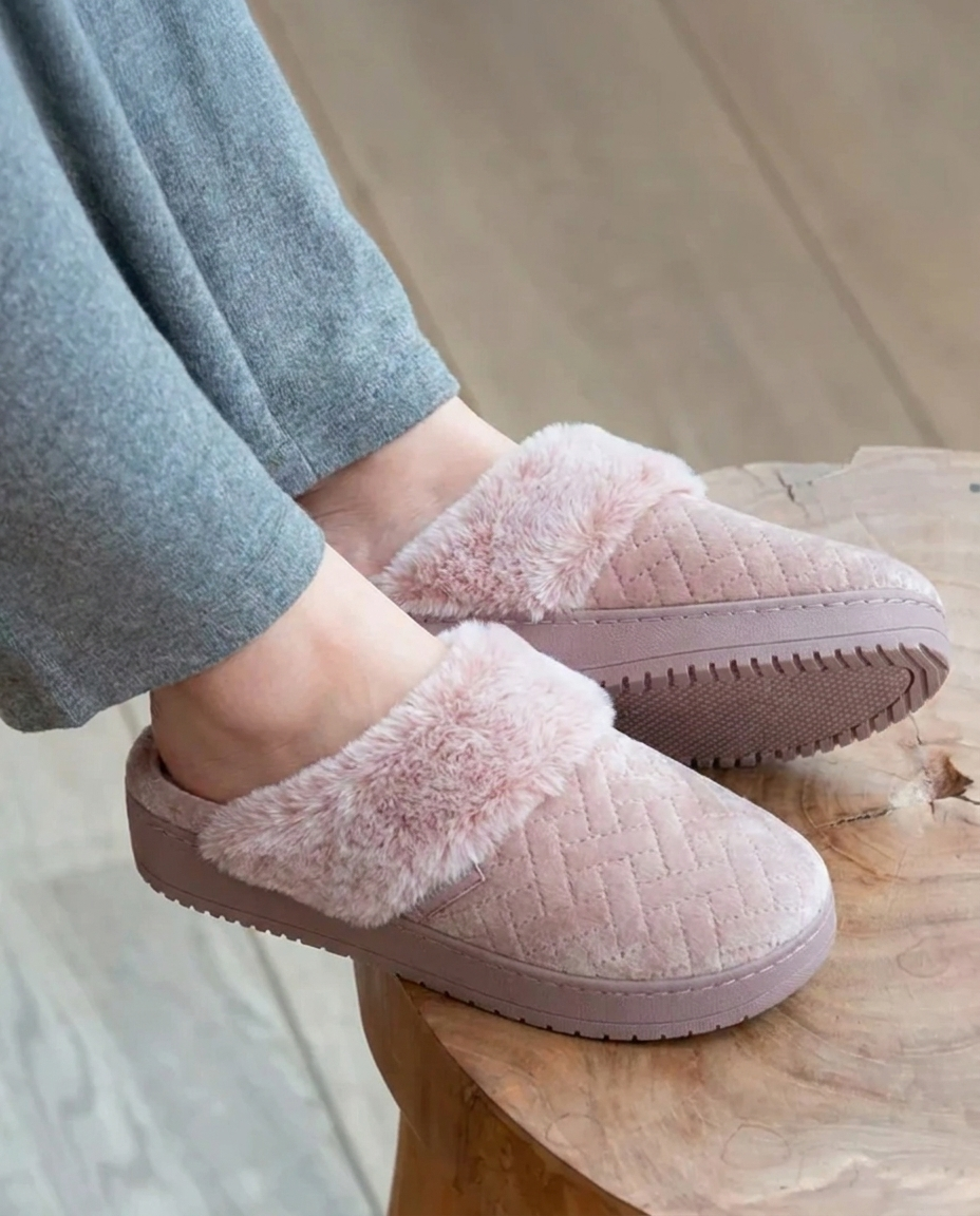 Chaussons mules talon Femme Blush - Isotoner