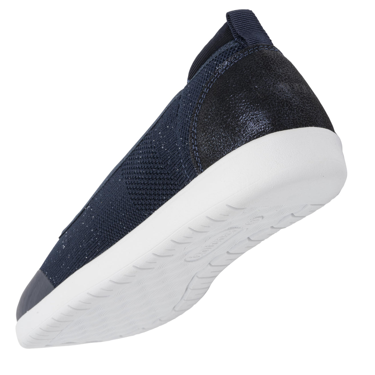 Ballerines Femme slip-on Marine lurex