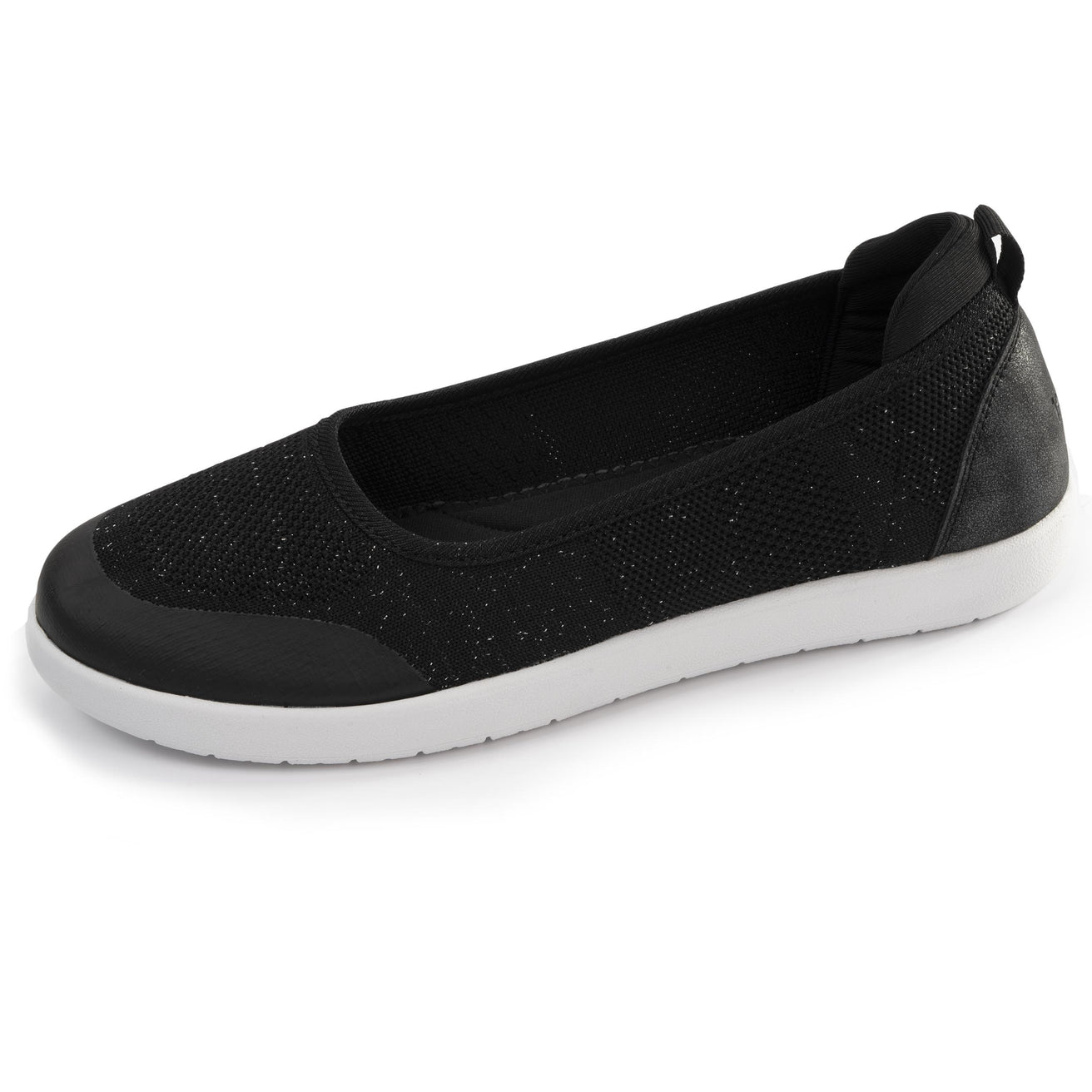 Ballerine Femme slip-on Noir lurex