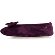 Chaussons ballerines Femme Nœud Aubergine