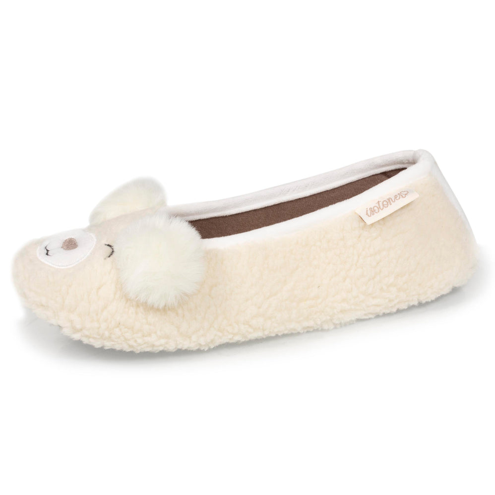 Chaussons ballerines Femme 3D Ours - Isotoner