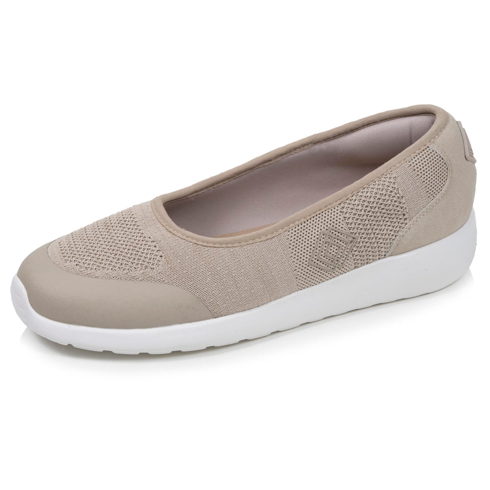 Bailarinas Mujer slip-on Beige jaspeado - Isotoner