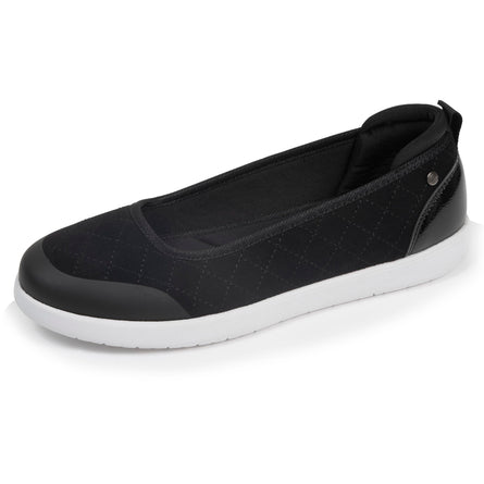 Ballerines Femme slip-on Noir Matelassé - Isotoner