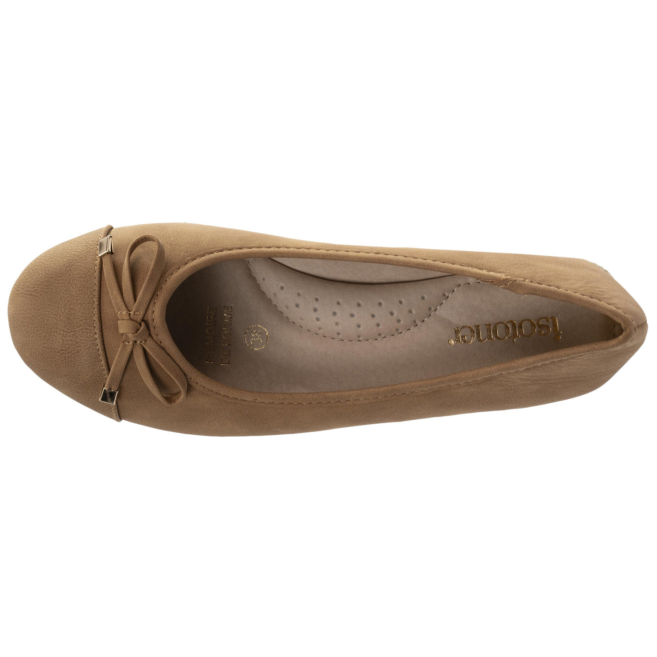 Ballerines Femme corde talon compensé Camel