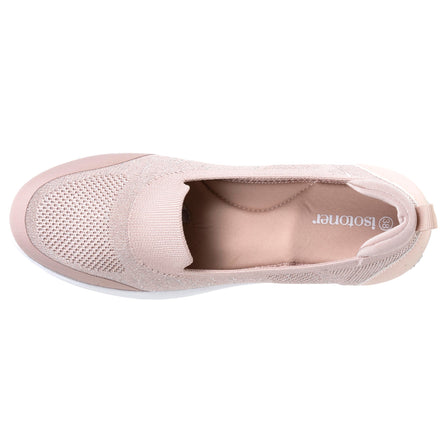 Ballerines femme slip on confort Rose - Isotoner