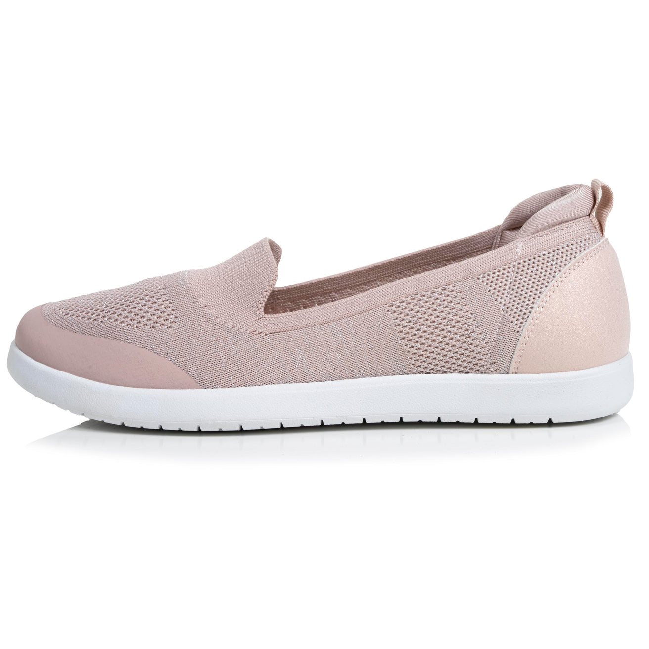 Ballerines femme slip on confort Rose