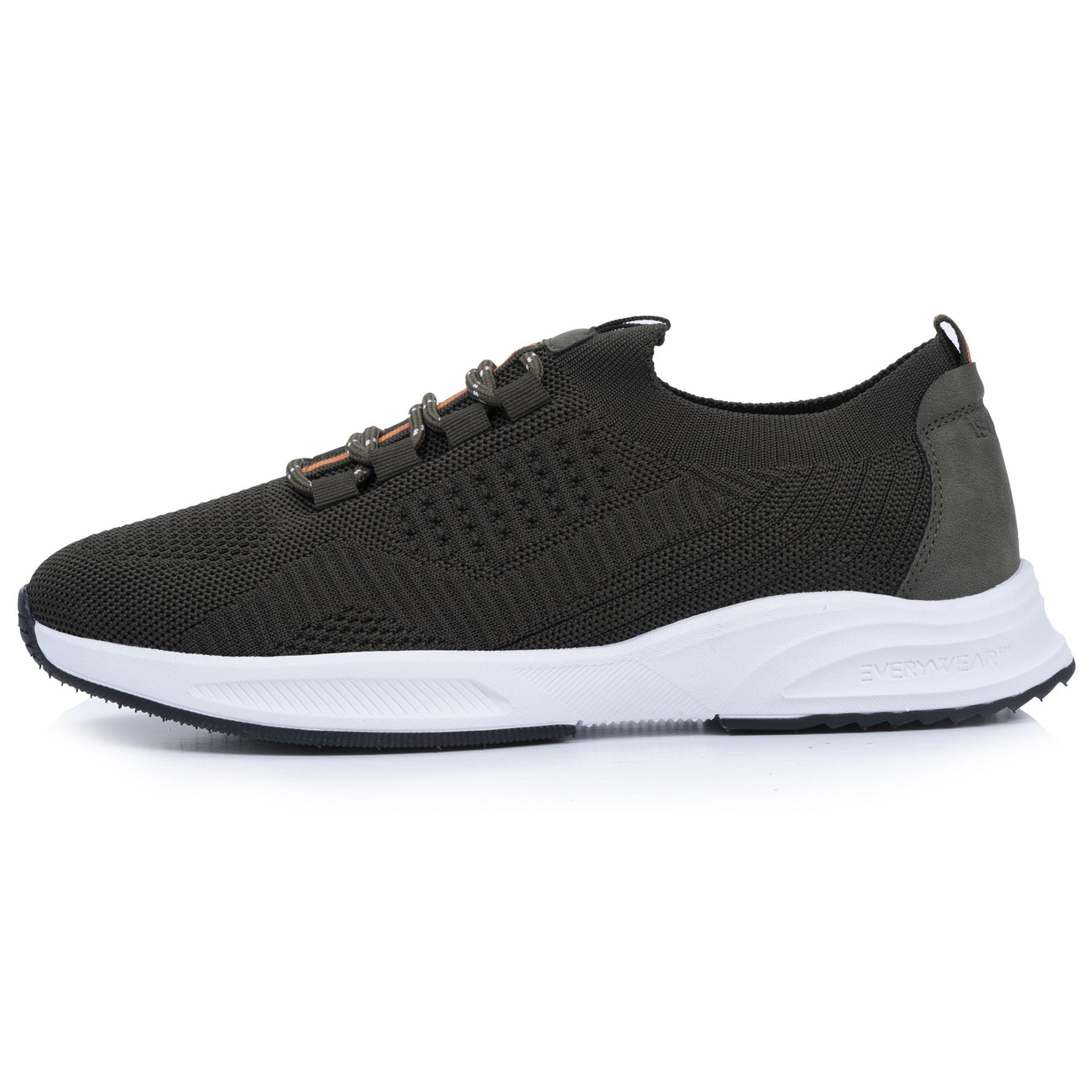 Basket Confort Homme slip-on lacets Kaki