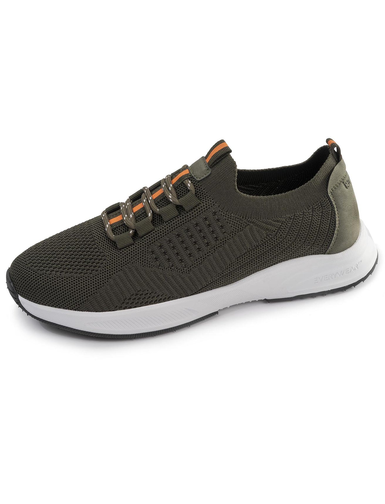 Basket Confort Homme slip-on lacets Kaki