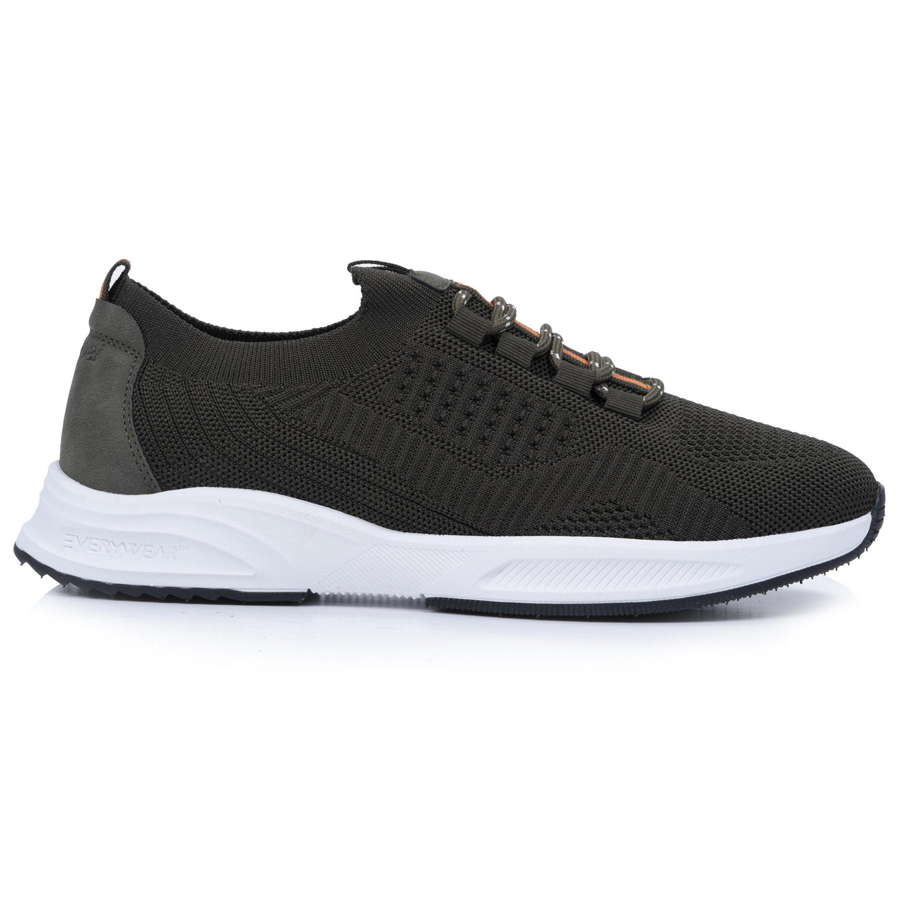 Basket Confort Homme slip-on lacets Kaki