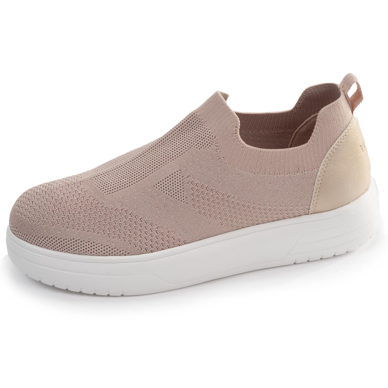 Basket Femme slip-on plateforme Rose poudré