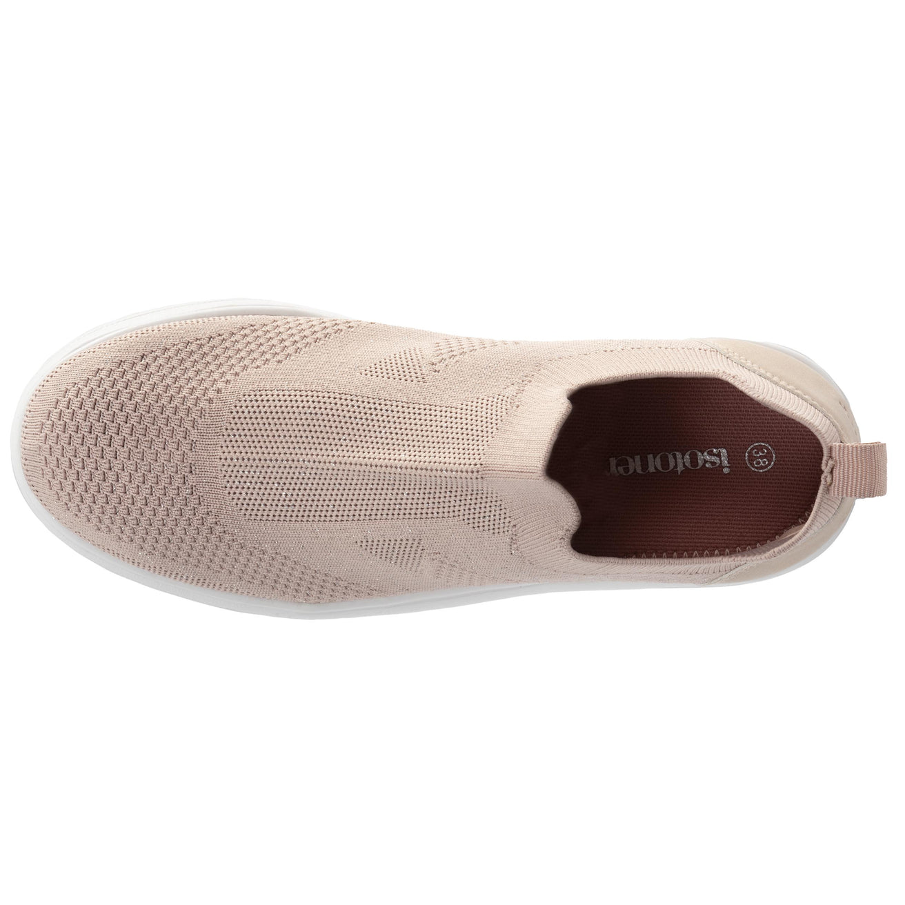 Basket Femme slip-on plateforme Rose poudré