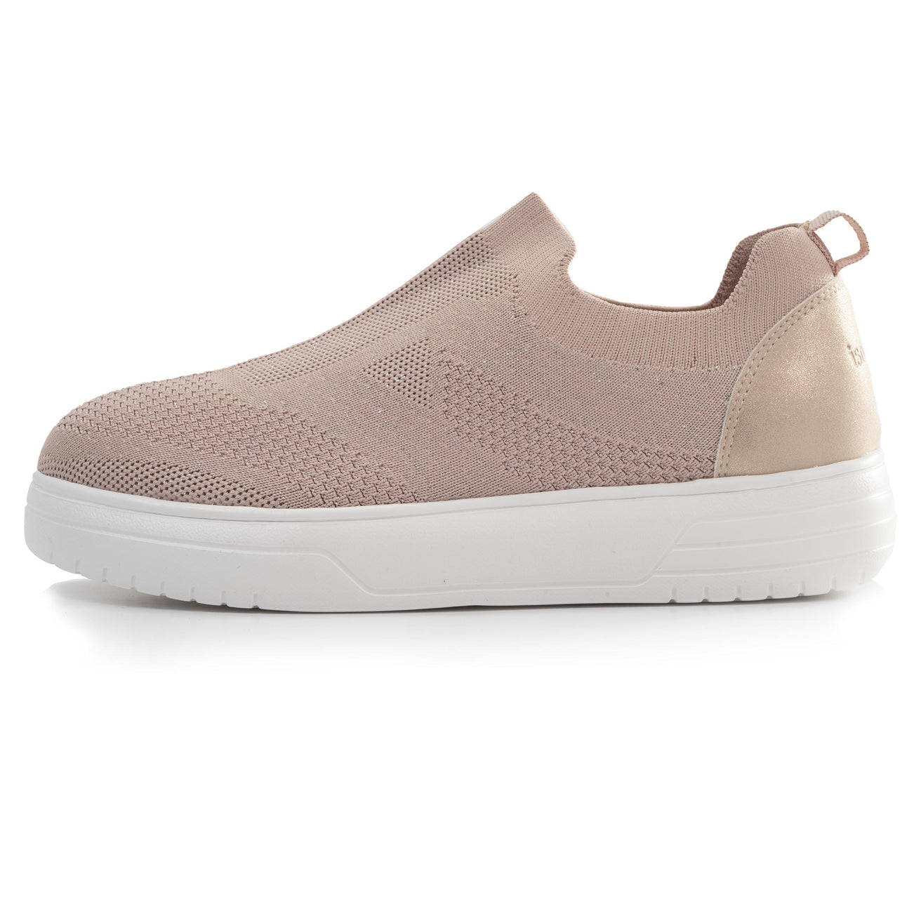 Basket Femme slip-on plateforme Rose poudré