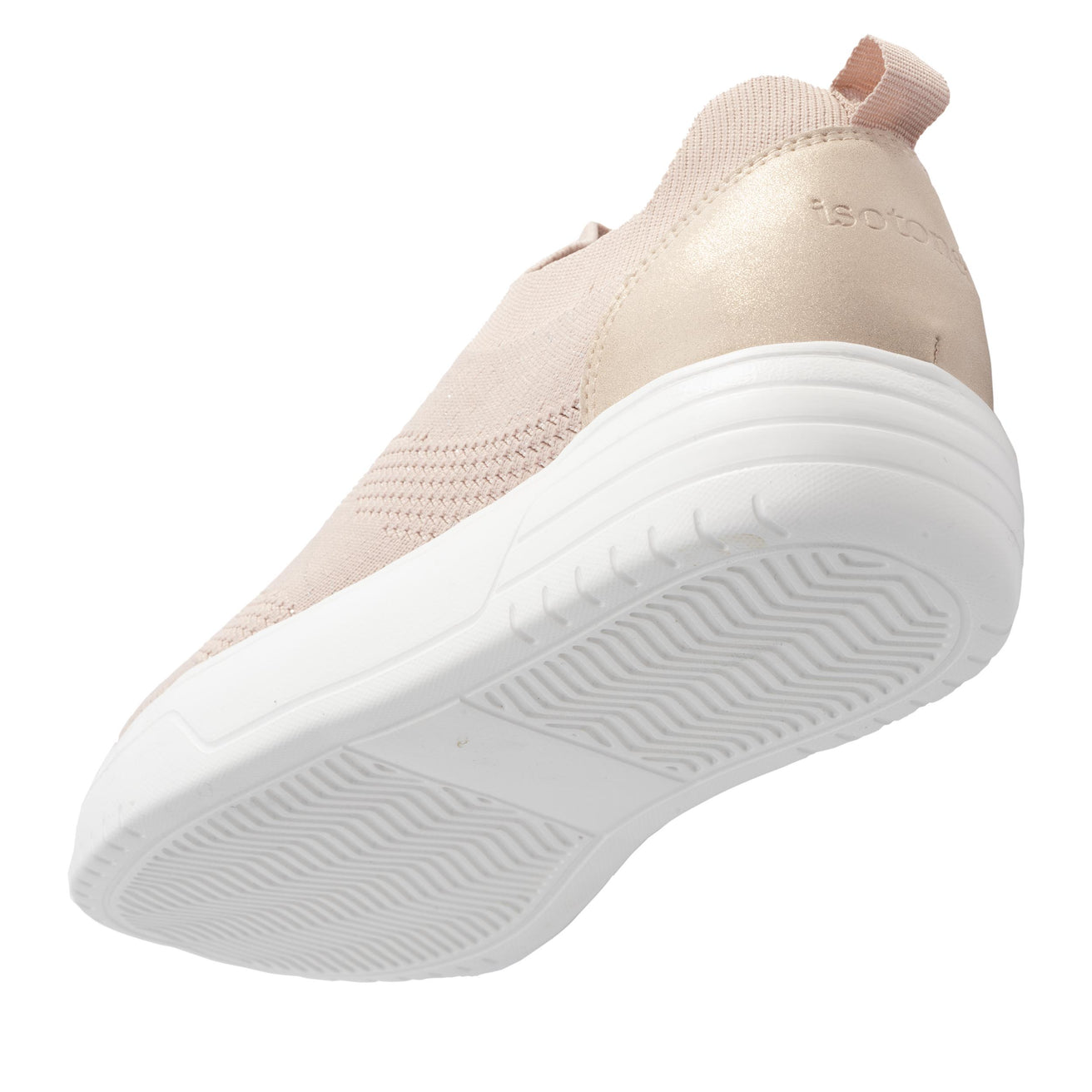 Basket Femme slip-on plateforme Rose poudré