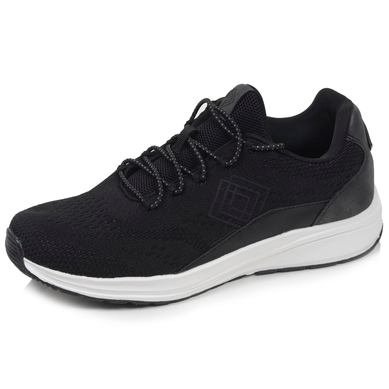 Baskets Femme Confort lacets Noir