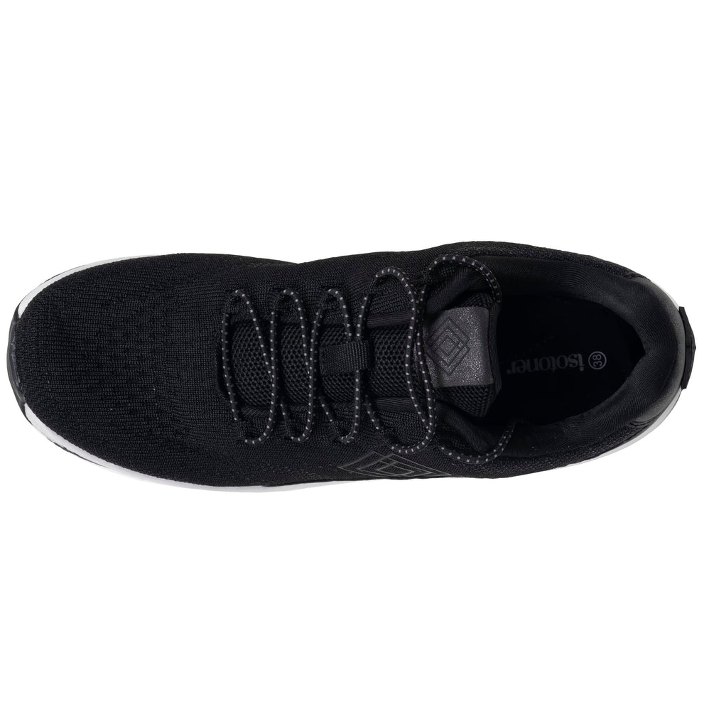 Tenis Mujer Confort cordones Negro - Isotoner