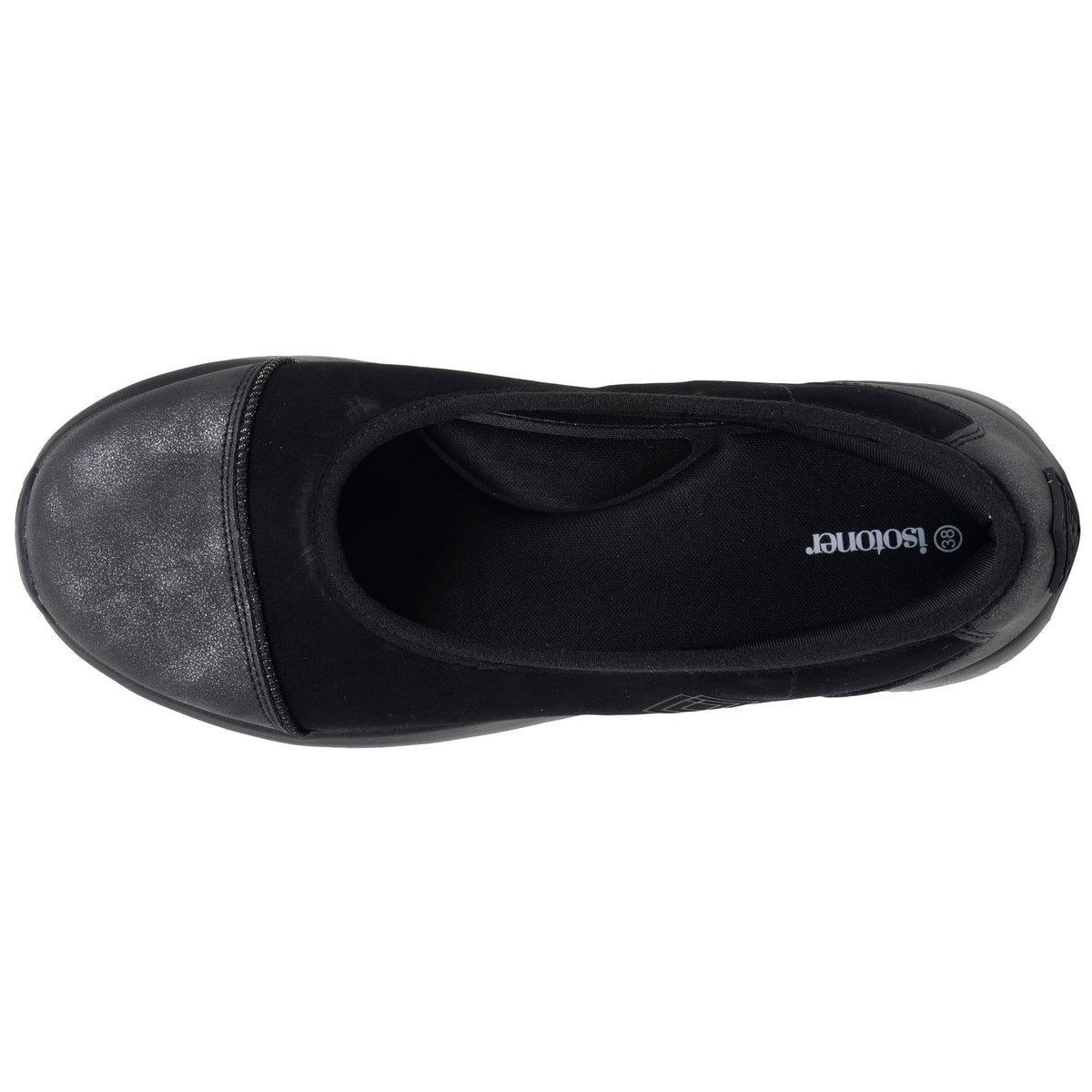 Ballerines Femme slip-on Noir/Gris