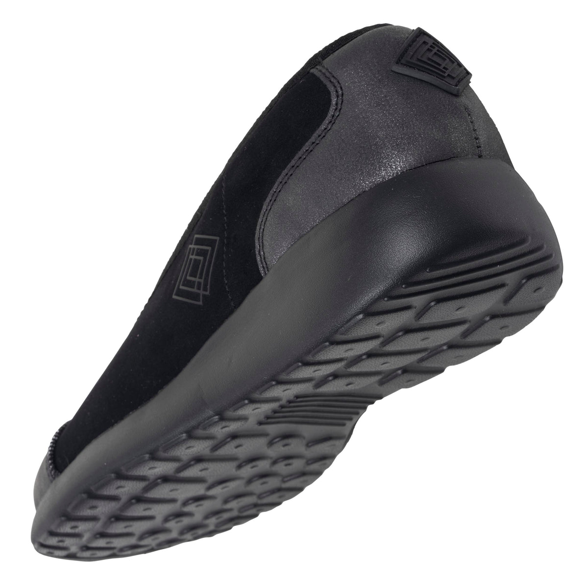 Ballerines Femme slip-on Noir/Gris