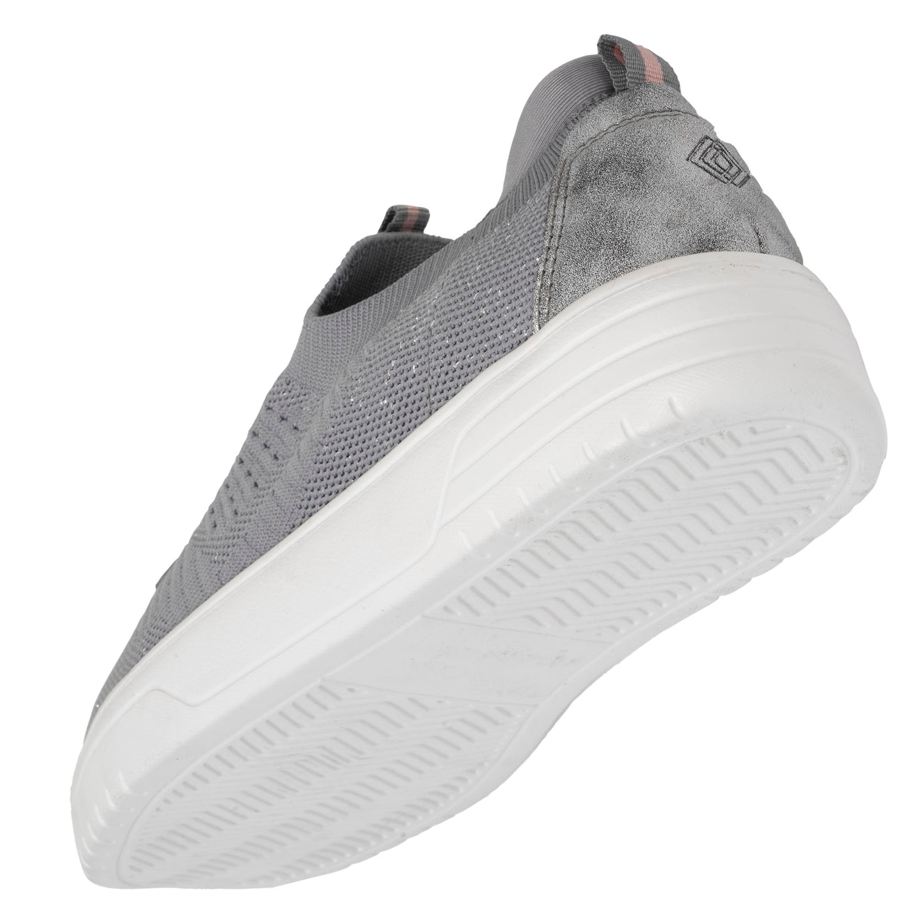 Baskets Femme slip-on talon plateforme Gris
