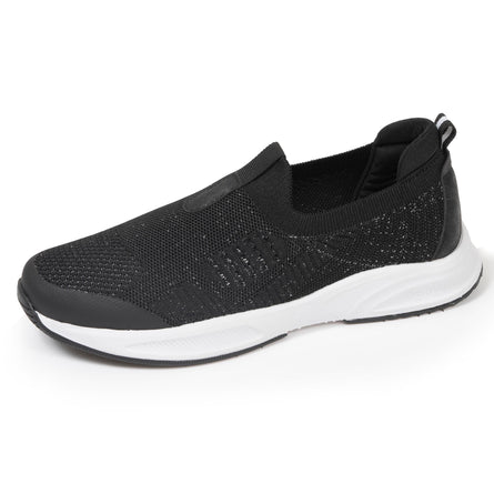 Baskets Femme slip-on sport Noir Lurex - Isotoner