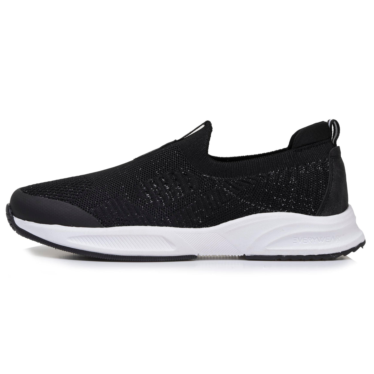 Baskets Femme slip-on sport Noir Lurex
