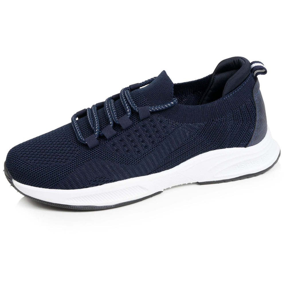 Baskets confort Femme slip-on lacets Marine - Isotoner