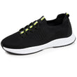 Basket Confort Homme slip-on lacets Noir/jaune