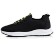 Basket Confort Homme slip-on lacets Noir/jaune