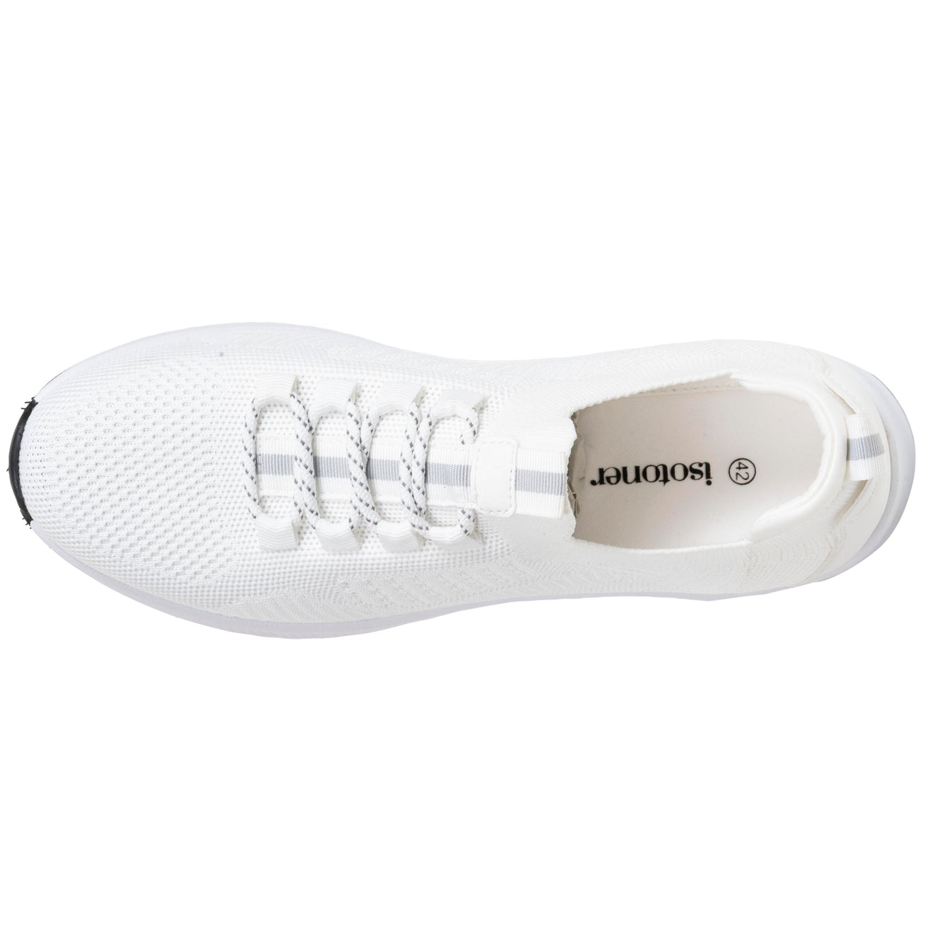 Basket Confort Homme slip-on lacets blanc