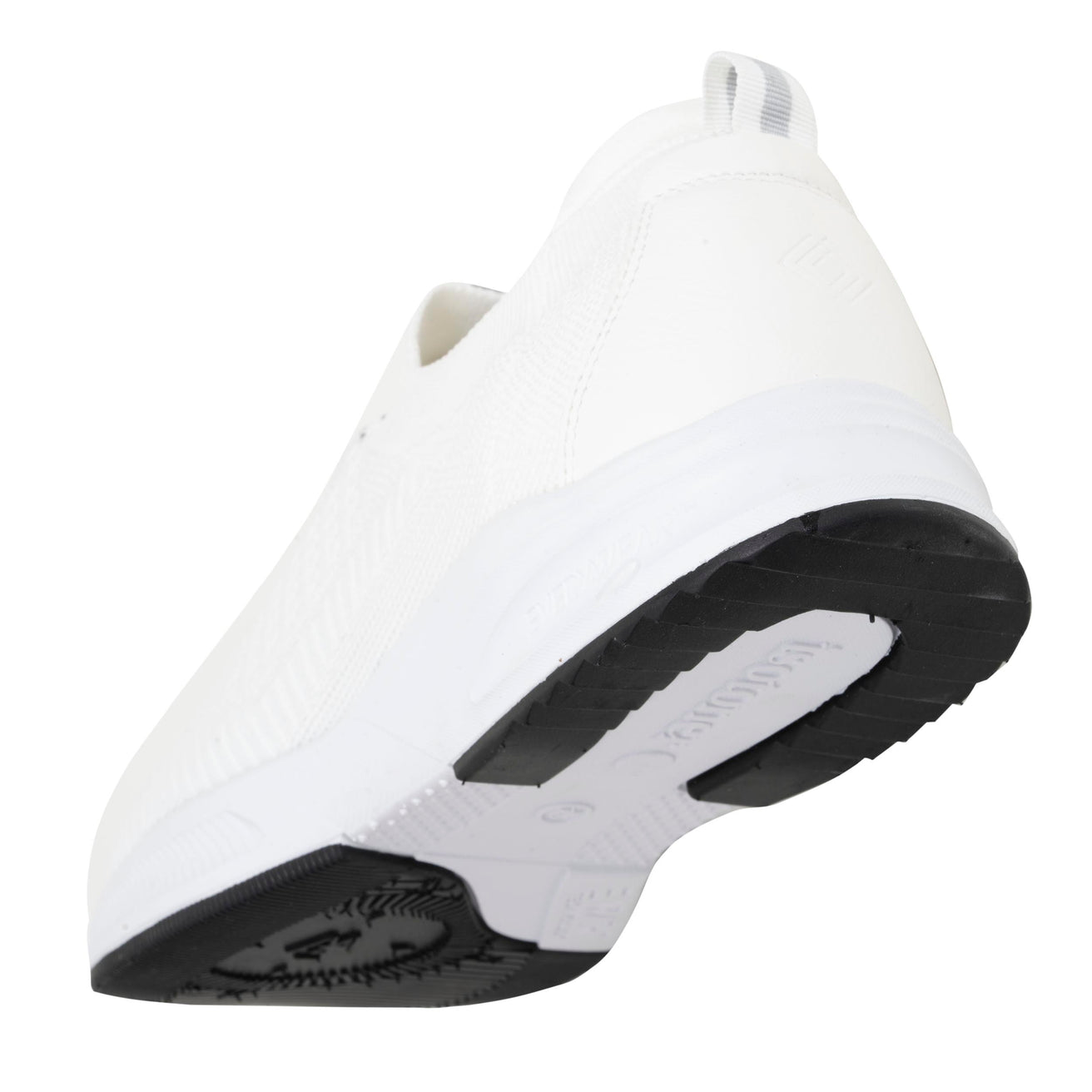 Basket Confort Homme slip-on lacets blanc