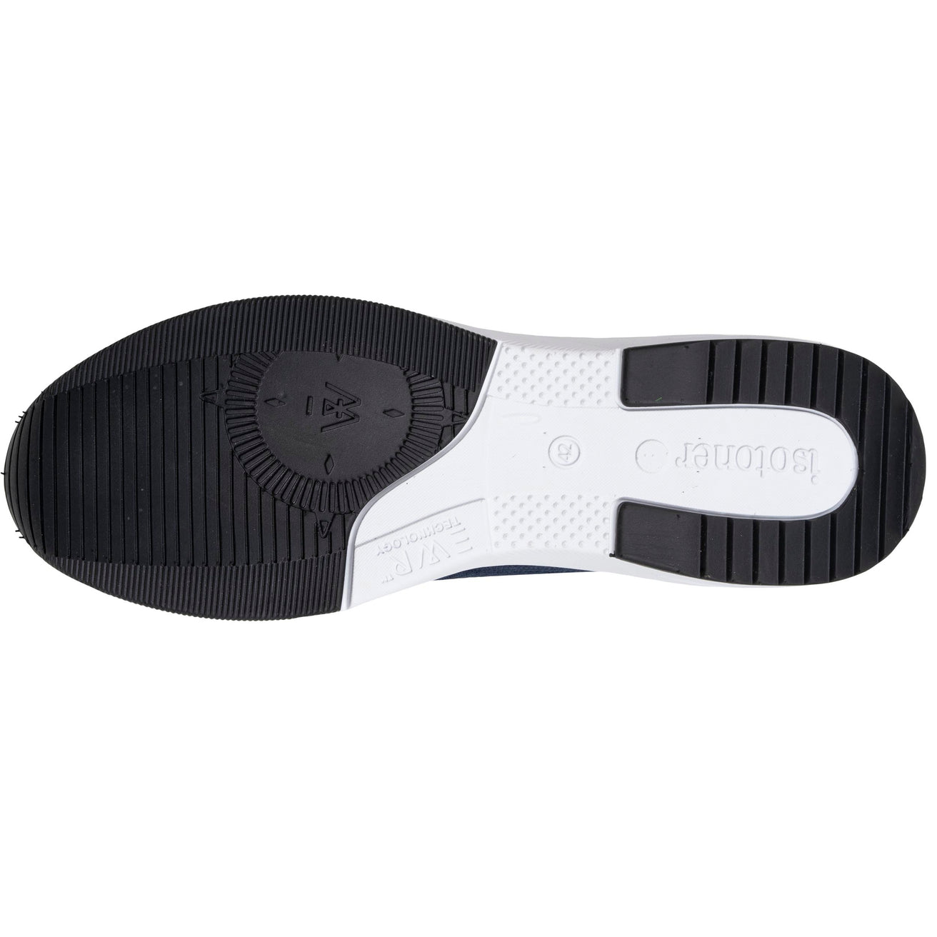 Basket Confort Homme slip-on lacets Marine/Orange