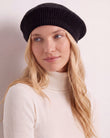 Béret Femme maille Soft Touch Noir