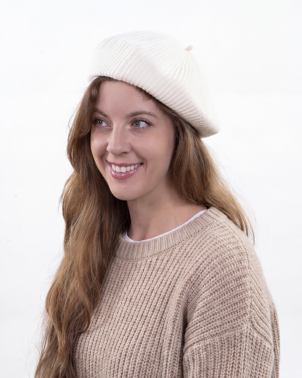Béret Femme maille Soft Touch Blanc - Isotoner
