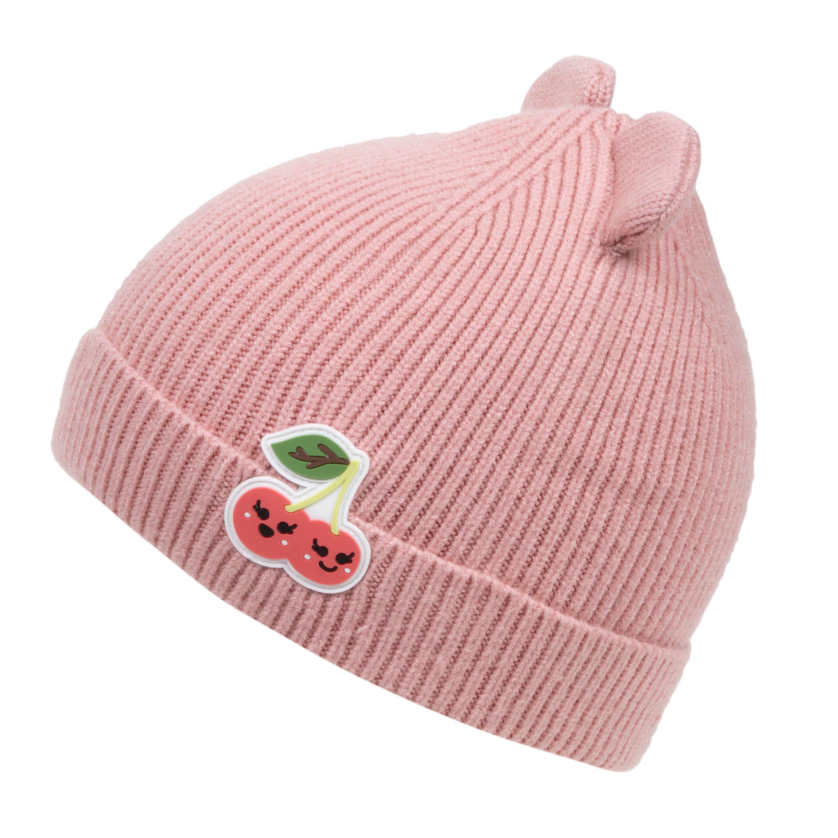 Bonnet Enfant 2/4 ans Oreilles Cerise Rose