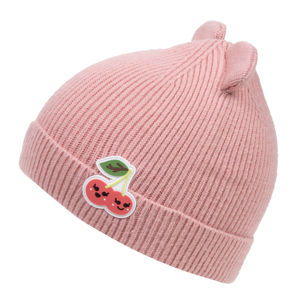 Bonnet Enfant 2/4 ans Oreilles Cerise Rose - Isotoner