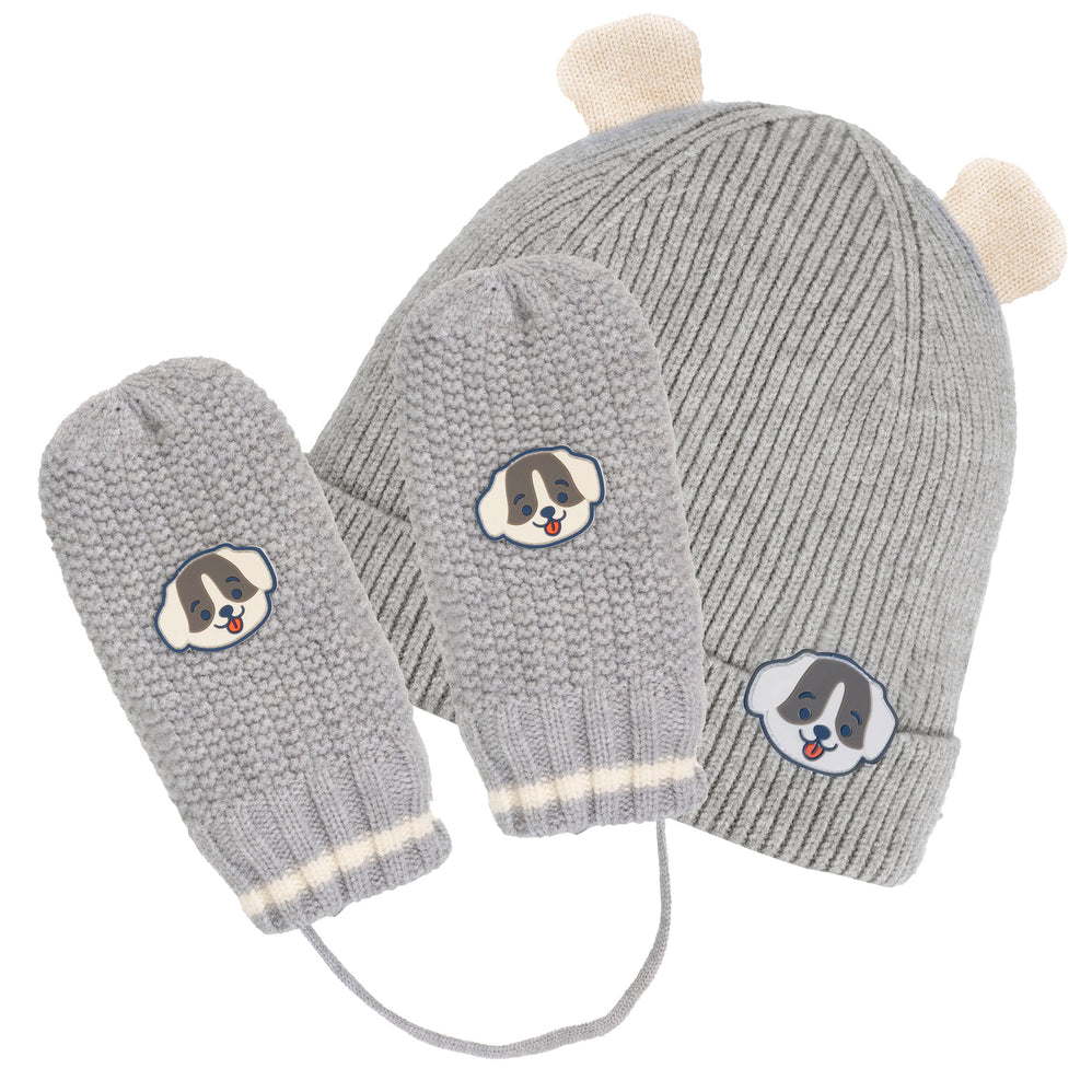 Manoplas Niños malla Soft Touch 2/4 años Gris jaspeado - Isotoner