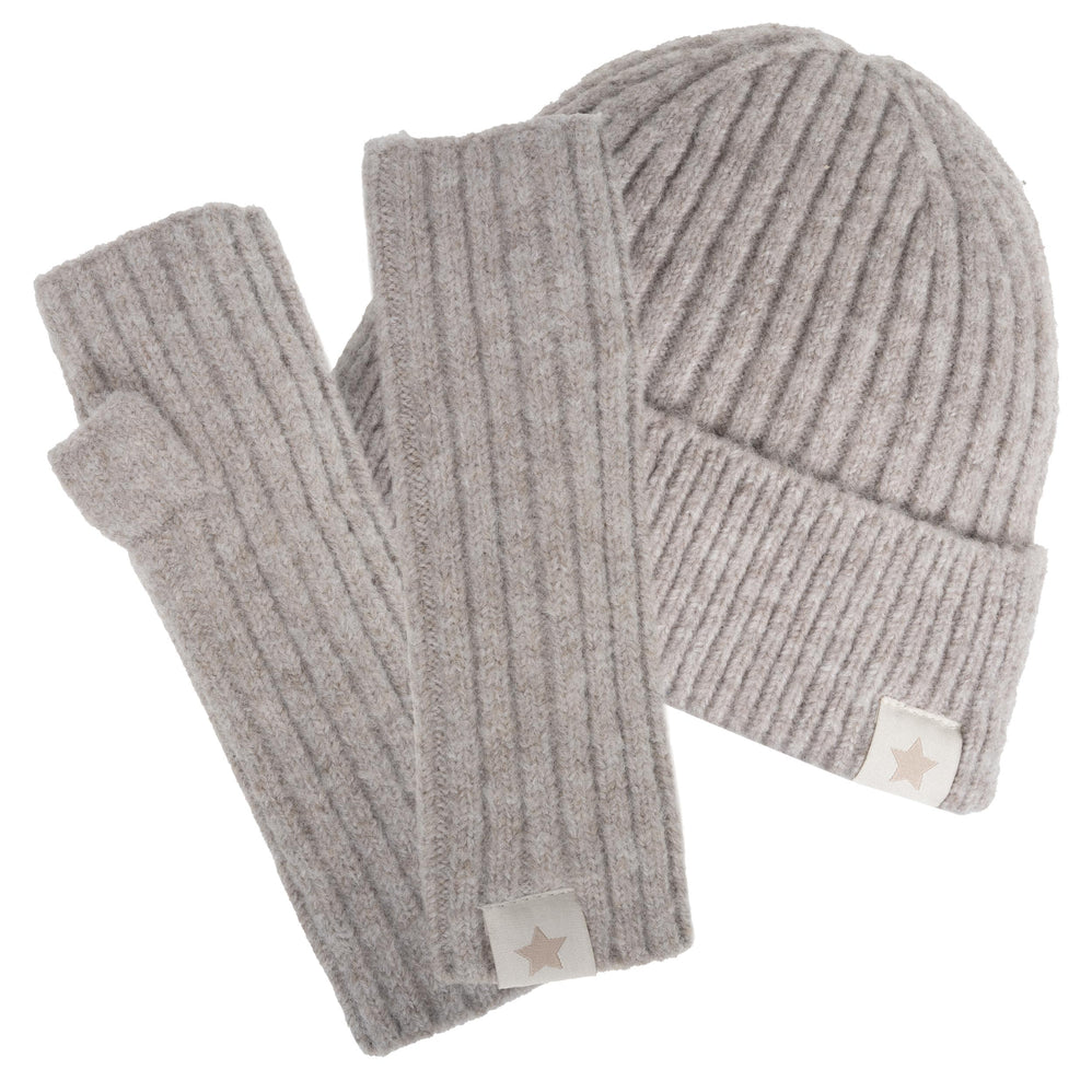 Mitaines Enfant 6/12 ans Maille Cachemire Noisette - Isotoner
