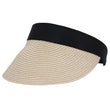 Casquette visière Femme ajustable bicolore Noir