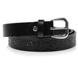 Ceinture Femme Cuir Noir Ajouré