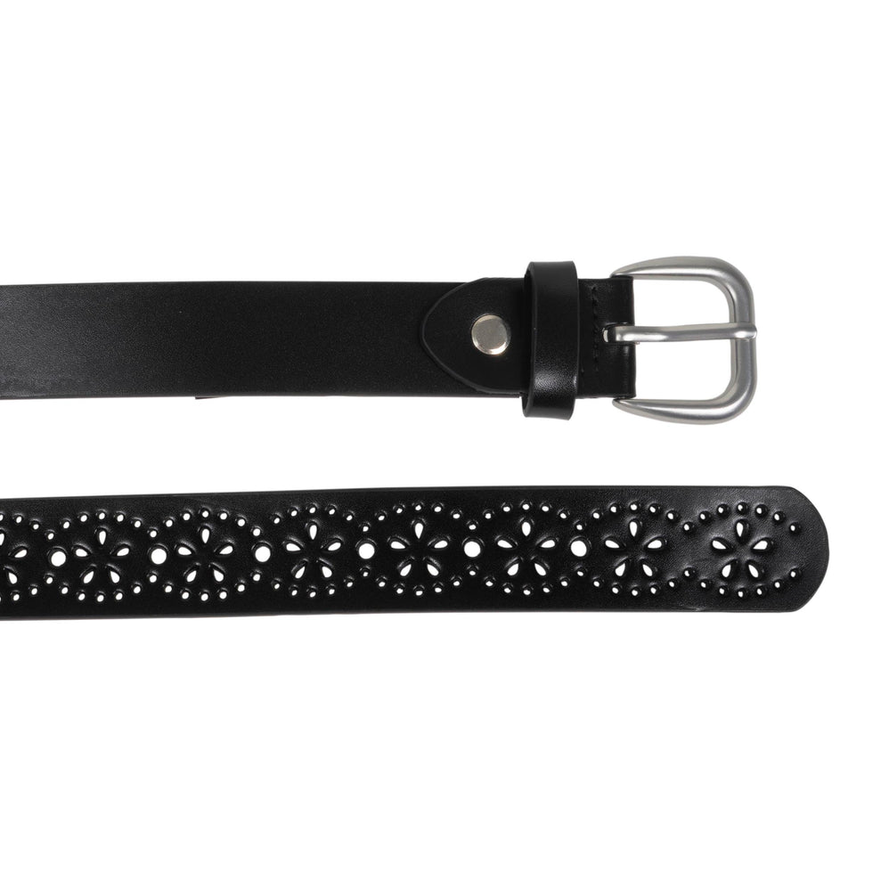 Ceinture Femme Cuir Noir Ajouré - Isotoner