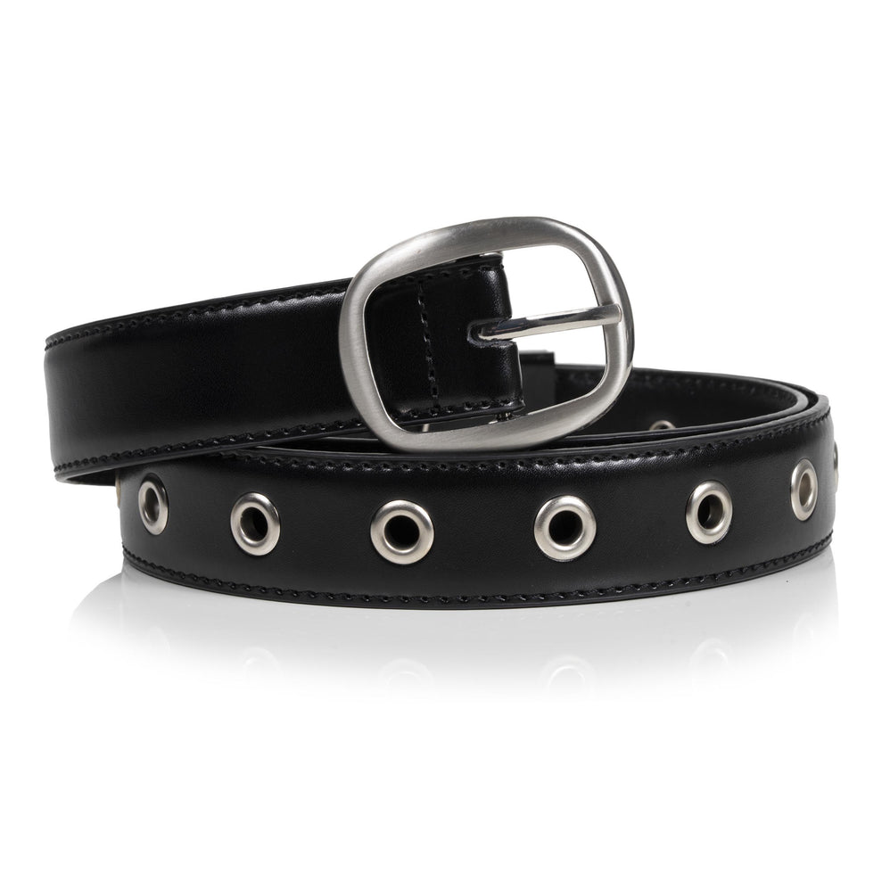 Ceinture Femme Cuir Noir Œillets - Isotoner