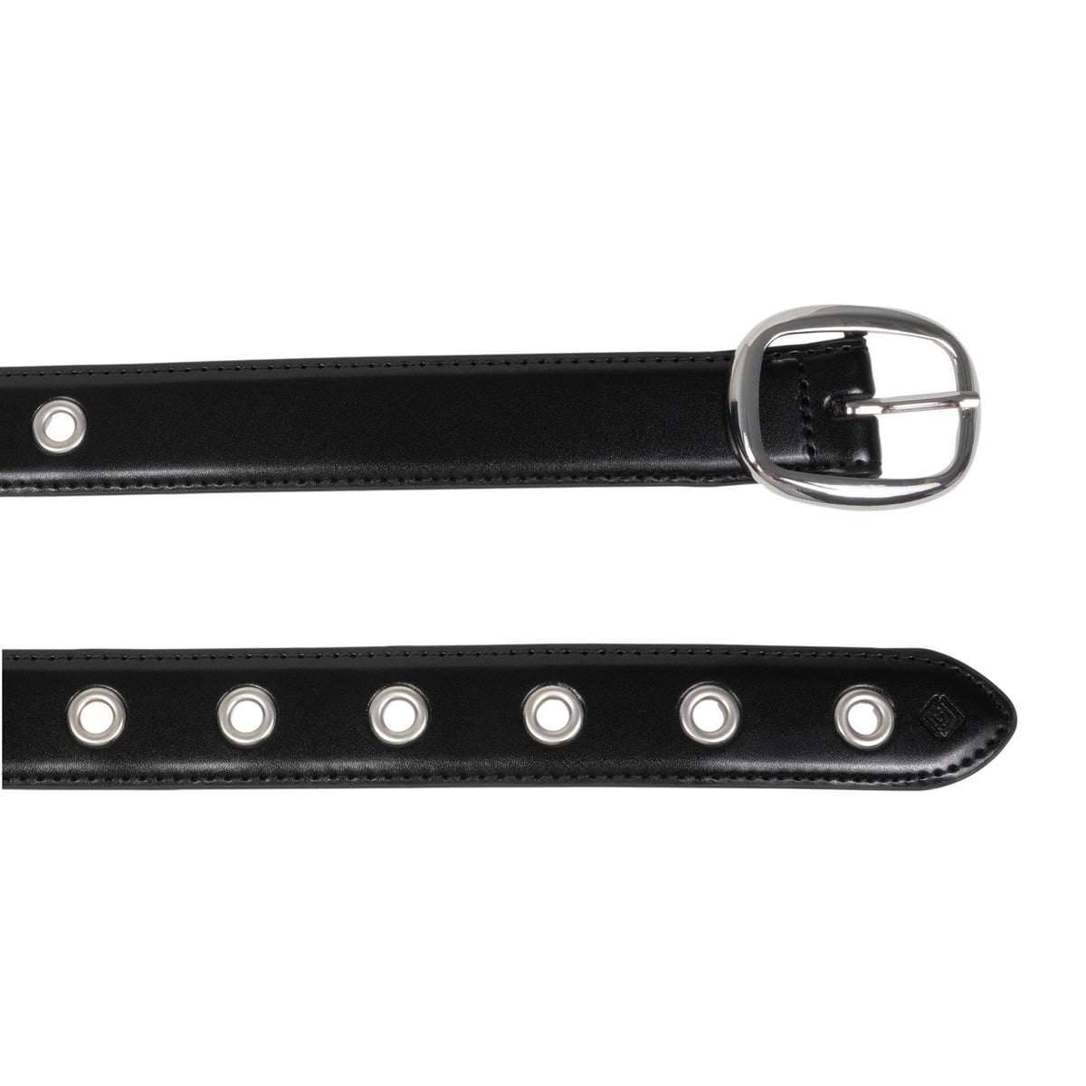 Ceinture Femme Cuir Noir Œillets